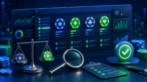 Digital casino credit options evaluated on a comparison dashboard